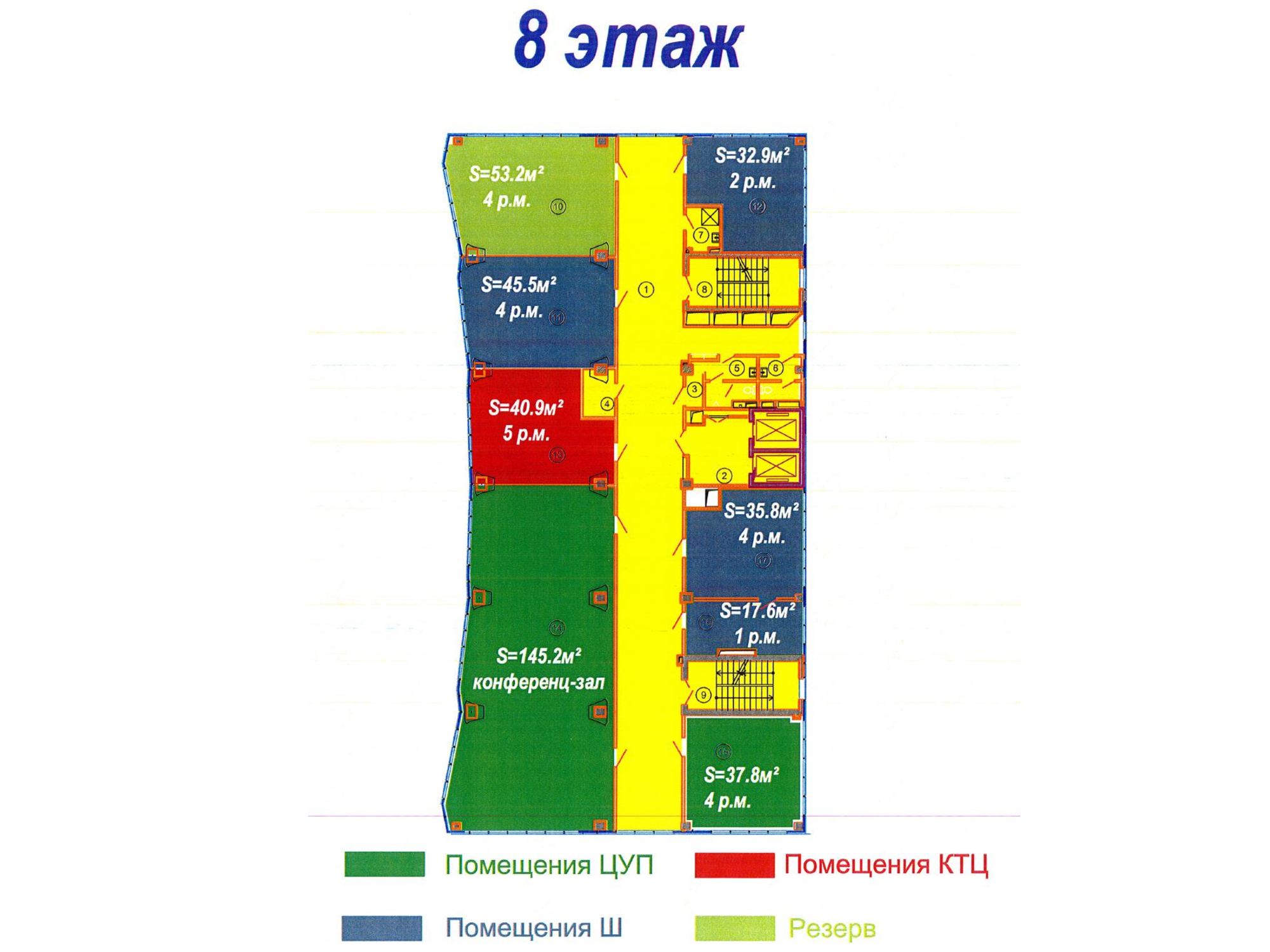 Проектное расположение помещений в здании Центра управления перевозками БЖД (Страница 8 из 9)